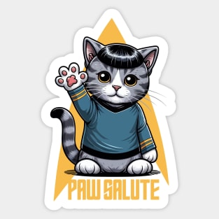 Paw Salute | Cat | Intergalactic | Protagonist | Movie Icon | Pop Culture Sticker